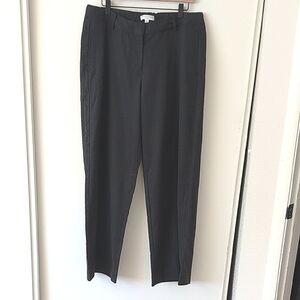 Banana Republic Womens Large Wide Leg Trouser Pants Black Office Contemporary